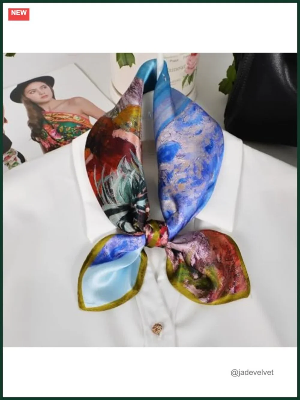 100% Mulberry Silk Neck Scarf 21